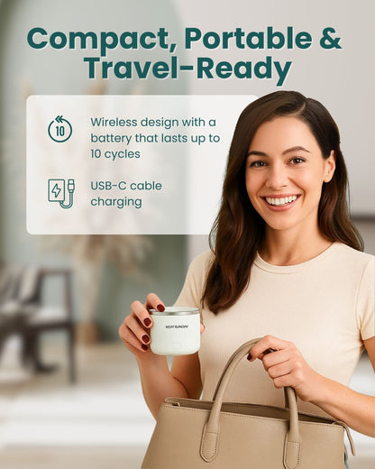 Portable Travel-Ready Wireless Ultrasonic Cleaner