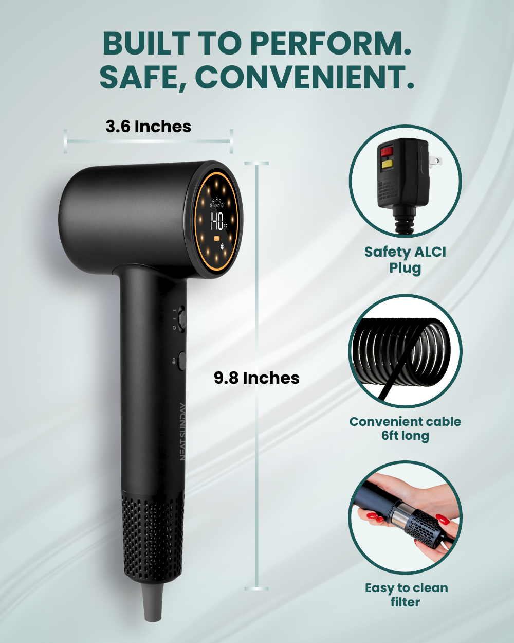 Safe & Convenient Hair Dryer
